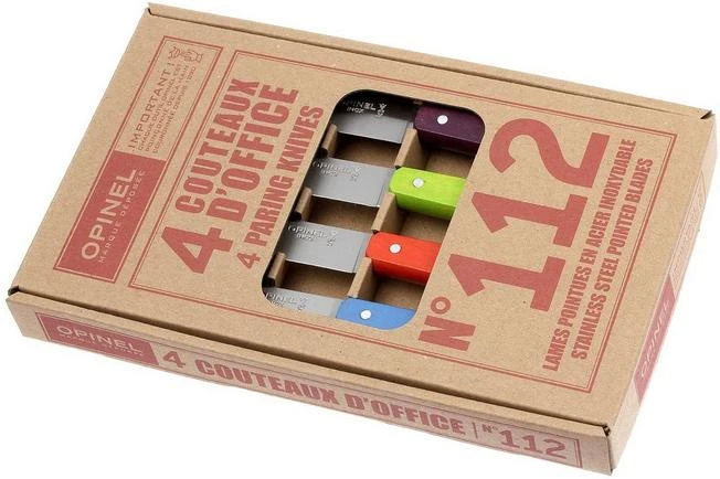 Set Of 4 Opinel Paring Knives N°112 Pop - Image 9