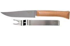 Opinel Cheese Set, Cheese Knife And Fork Stainless Steel, 001834