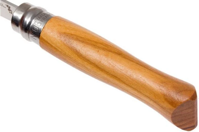 Opinel Pocket Knife No. 6 Luxury Range, Stainless Steel, Olive Wood - Image 6