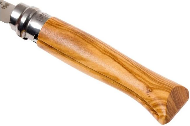 Opinel Pocket Knife No. 8 Luxury Range, Stainless Steel, Olive Wood - Image 5