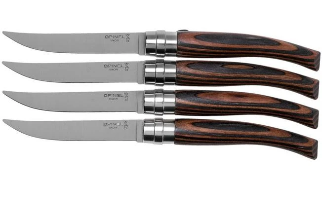 Opinel Table Chic Chocolate 002423 Table Knife Set 4-piece
