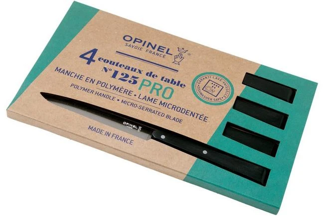 Opinel Table Chic Chocolate 002423 Table Knife Set 4-piece - Image 7