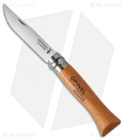 Opinel Knives No. 6 Carbon Steel Knife Beechwood (2.9" Satin)
