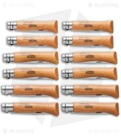 Opinel No. 6, 7 & 8 Carbon Steel Folding Knife Set (12 Piece) 4x