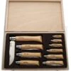 Opinel Stainless Steel Blade Folding Knife Set (Set Of 10) Beechwood