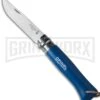 Opinel Knives No. 8 Blue Beech Wood Folding Knife W/ Sheath - Stainless Steel