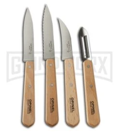 Opinel Essentials Small Kitchen Knives Stainless Steel - Set Of 4