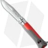 Opinel Knives No. 8 Outdoor Stainless Steel Knife Red/Brown (3.25" Serr)