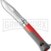 Opinel Knives No. 8 Outdoor Red Folding Knife - Stainless Steel Serr