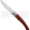 Opinel Knives Slim No. 8 Padouk Folding Knife - Stainless Steel