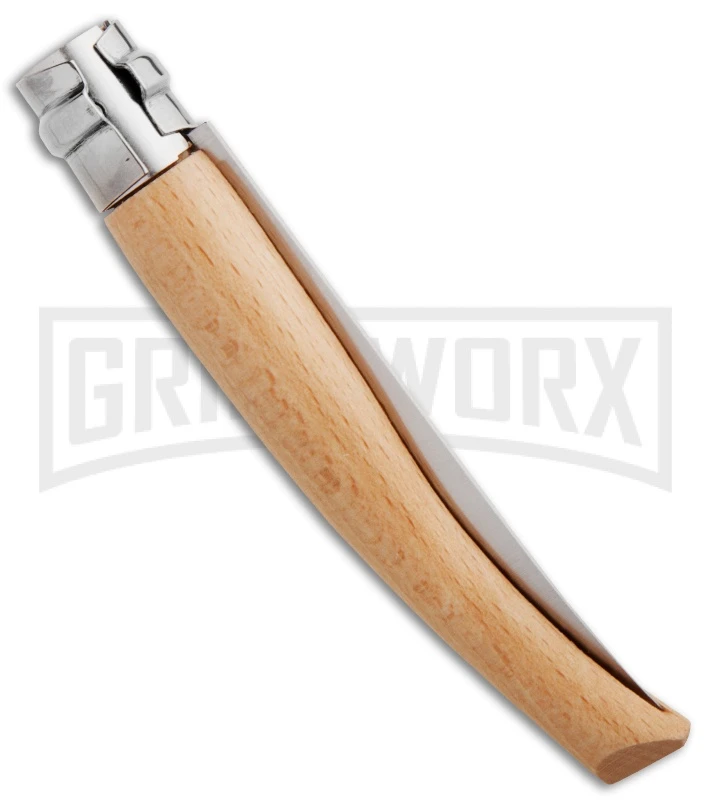 Opinel Knives Slim No. 10 Padouk Wood Folding Knife - Stainless Steel - Image 2