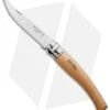 Opinel Knives No 10 Slim Stainless Steel Folding Knife Beechwood (4" Satin) #10