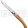 Opinel Knives Slim No. 10 Beechwood Folding Knife - Stainless Steel