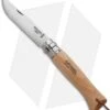 Opinel Knives No. 8 Trekking Stainless Steel Knife Beechwood (3.25" Satin) #8 SS