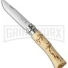 Opinel Knives Nature Leaves No. 7 Beech Wood Folding Knife - Stainless Steel