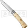 Opinel Knives Nature Snow No. 7 Beech Wood Folding Knife - Stainless Steel