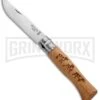 Opinel No. 8 Oak Folding Knife Dogs - Stainless Steel
