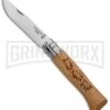 Opinel Knives No. 8 Oak Folding Knife Boar - Stainless Steel