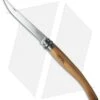 Opinel No 12 Slim Stainless Steel Folding Knife Olive Wood (4.875" Satin) #12