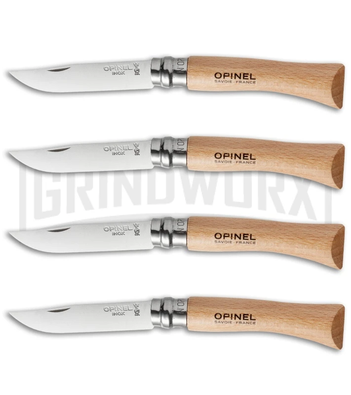 Opinel Knives No. 6, 7 & 8 Stainless Steel Folding Knife Set - 12 Piece - Image 3