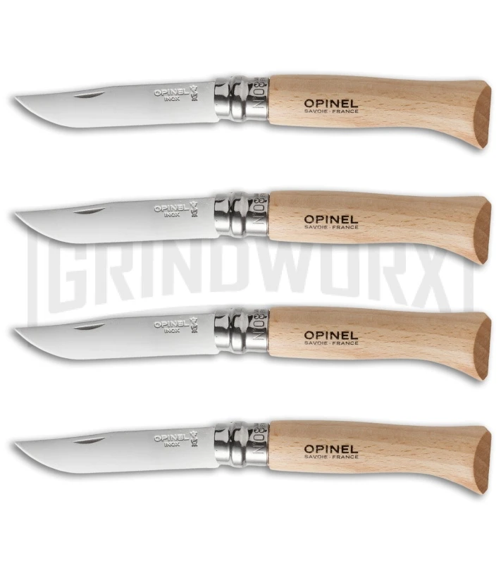 Opinel Knives No. 6, 7 & 8 Stainless Steel Folding Knife Set - 12 Piece - Image 4